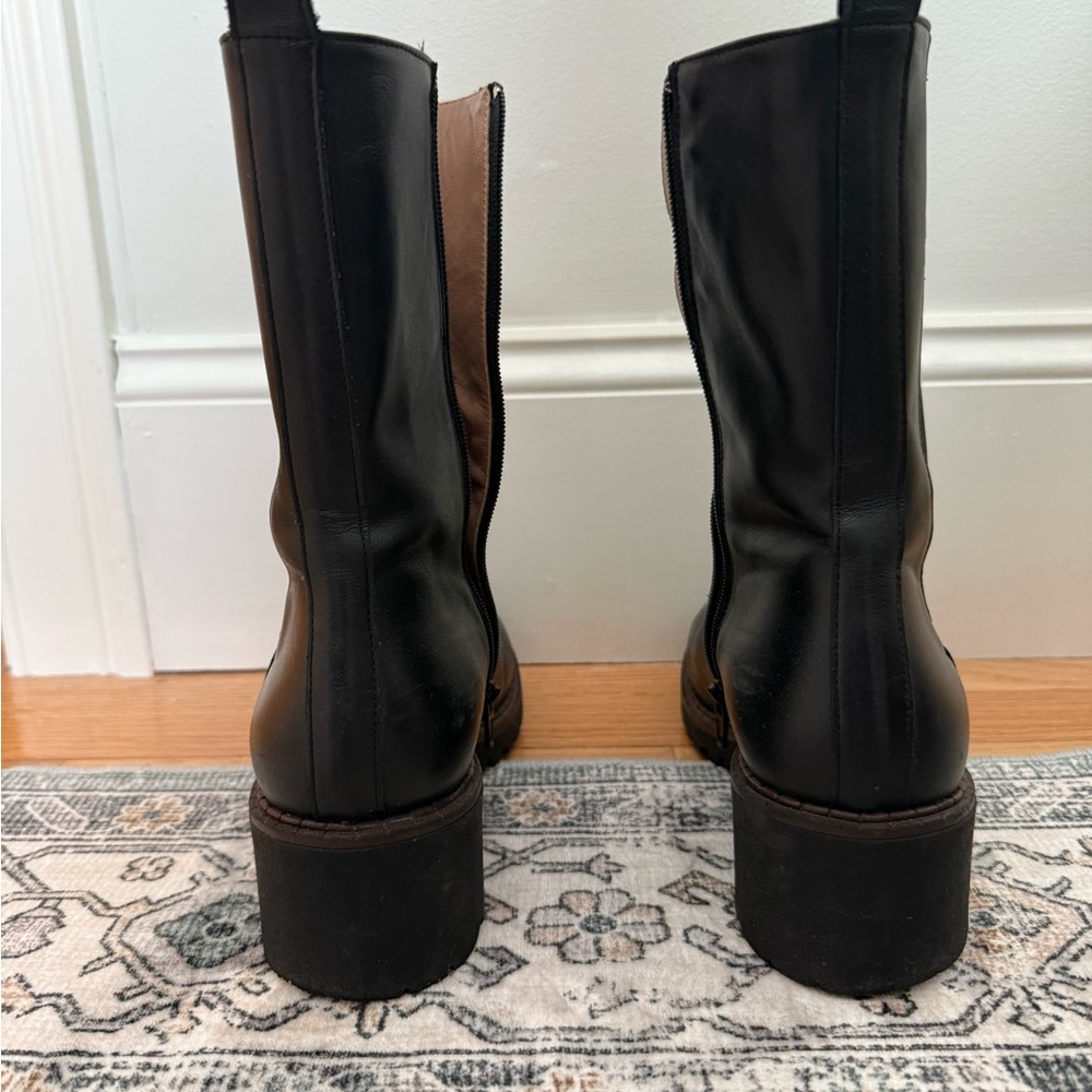 Women’s Italian Black Leather Boots - Picture 3 of 9